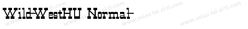 Wild-WestHU Normal字体转换